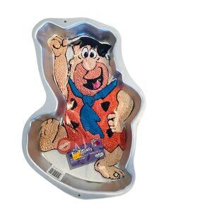 Vintage Wilton Fred Flintstone Cake Pan 2105-3462 1989